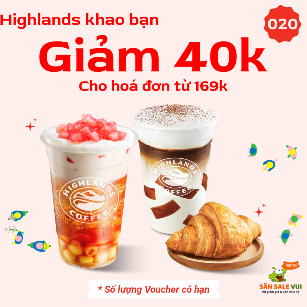 highlands giảm 40k đơn từ 169k