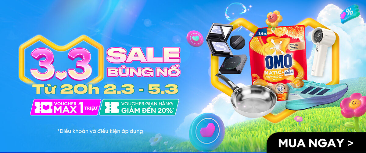 lazada sale 3 tháng 3